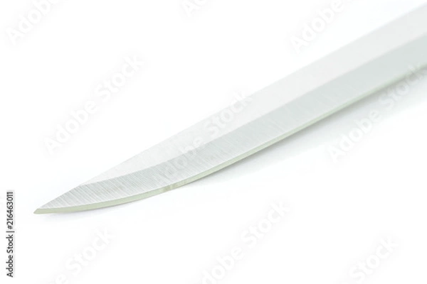Obraz kitchen knife on white background.