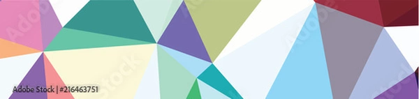 Fototapeta background design Geometric background in Origami style and abstract mosaic with gradient fill Color . rectangle