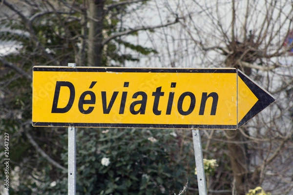 Fototapeta déviation routière