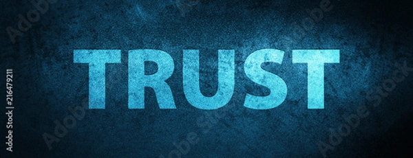 Fototapeta Trust special blue banner background