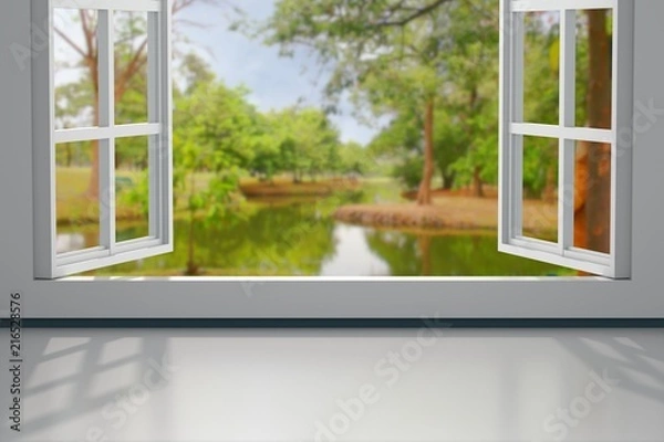 Fototapeta windows 3d rendering