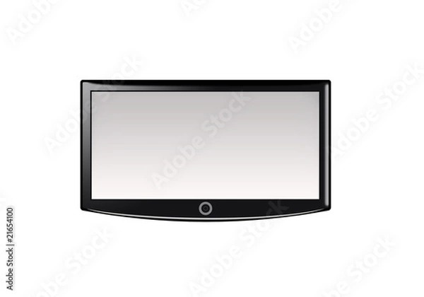 Obraz Ecran de télévision blanc