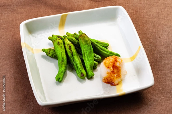 Fototapeta 獅子唐芥子焼き