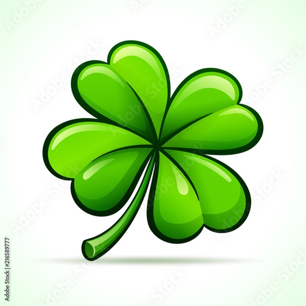 Obraz Vector four leaf clover design