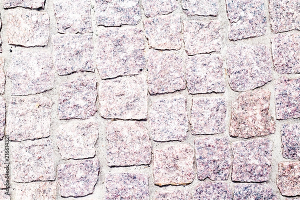 Fototapeta fragment of granite pavers in different color schemes