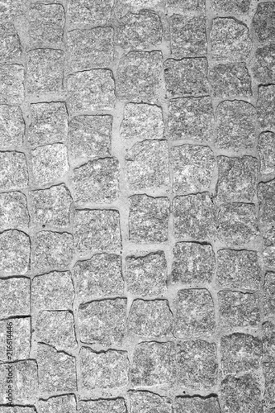 Fototapeta fragment of granite pavers in different color schemes