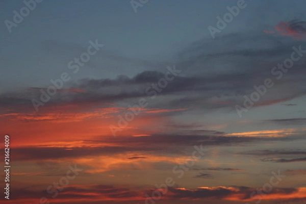 Fototapeta evening sky
