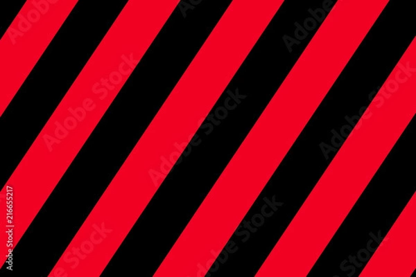 Obraz 縞模様・赤黒　red ＆　black　vivid stripe background