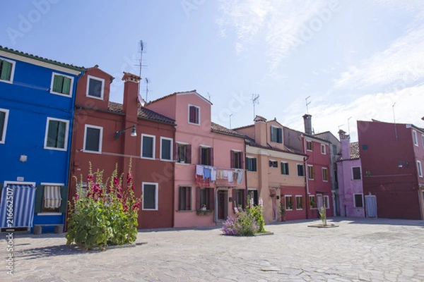 Obraz ブラーノ島　街並み