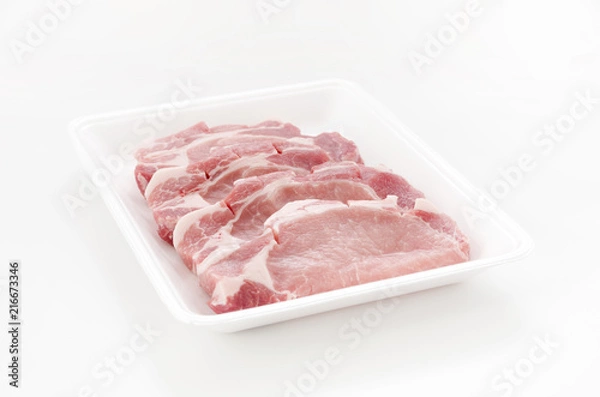 Fototapeta ポークステーキ肉（ロース）