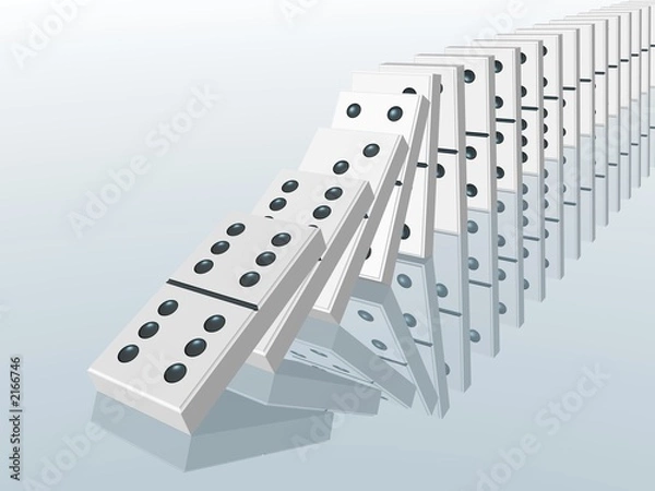 Fototapeta domino effect