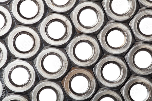 Fototapeta Nut and bolt engineering part