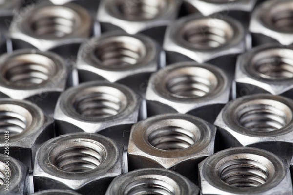 Fototapeta Nut and bolt engineering part