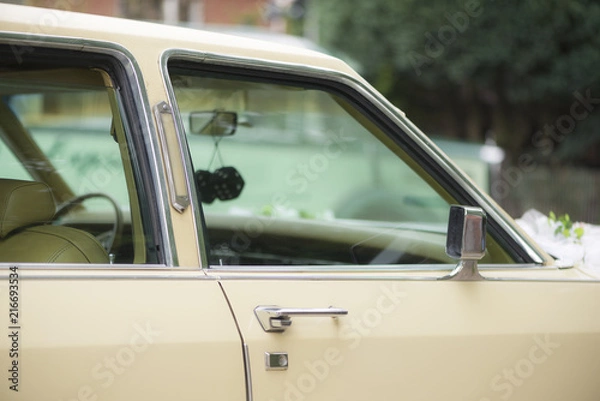 Fototapeta Oldtimer on a wedding