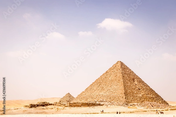 Obraz Pyramids at Giza, Cairo, Egypt