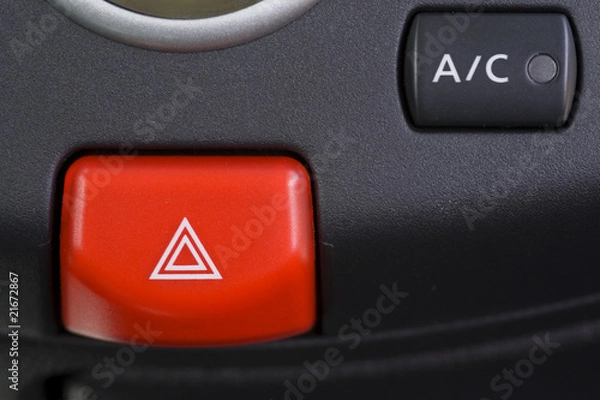 Fototapeta Warnblinker im Auto