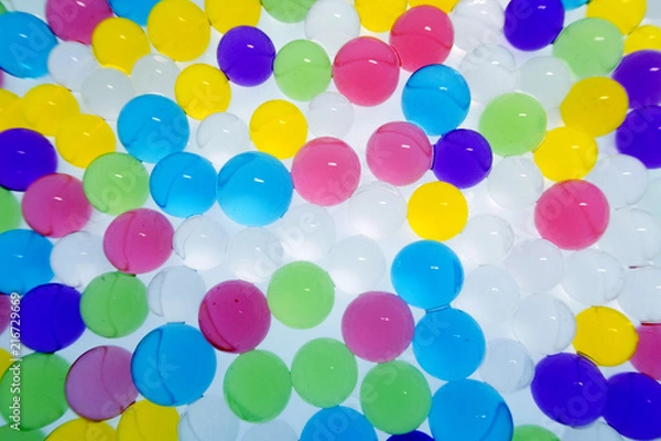 Fototapeta  colorful multicolored balls on white background