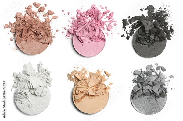 Obraz Crushed eye shadow for make up. Isolated