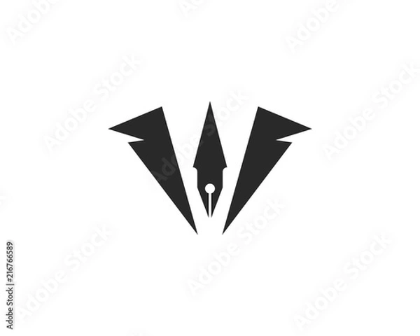 Fototapeta Tuxedo logo vector