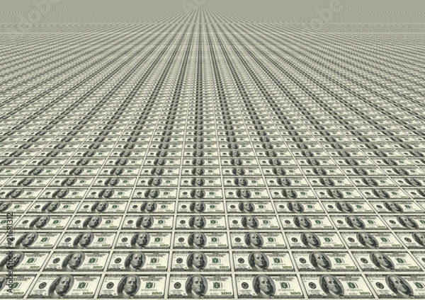 Obraz Many one hundred dollar bills