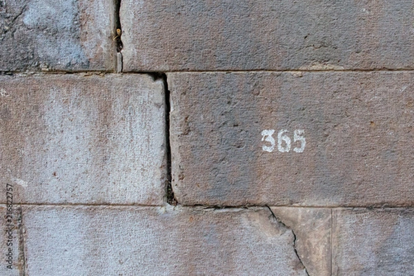 Obraz Wall with number 365