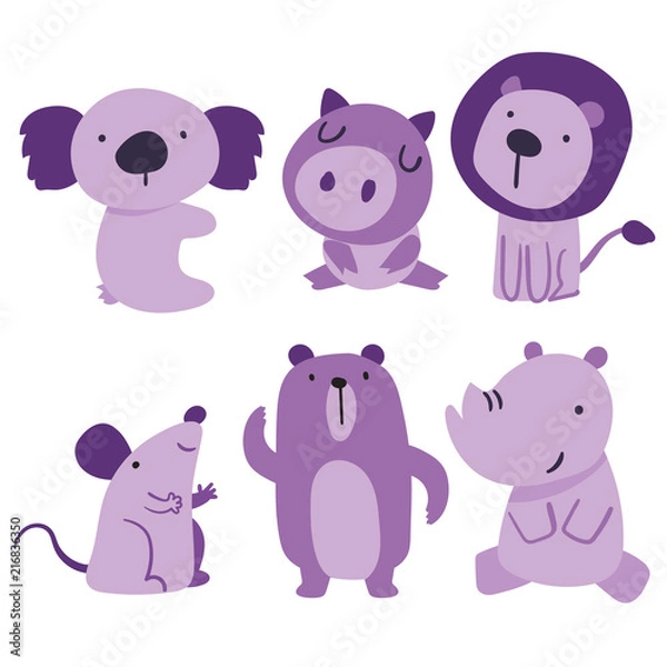 Obraz animals character vector design
