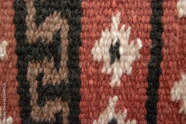 Fototapeta Close up of Saddle Blanket weave
