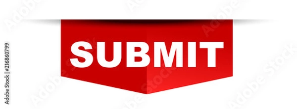 Fototapeta red vector banner submit