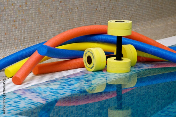 Obraz water aerobics equipment