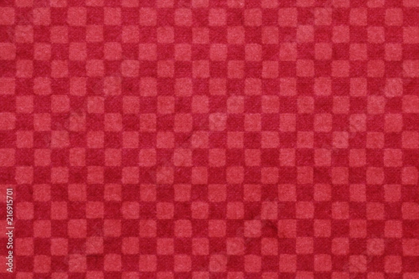 Fototapeta 和紙 赤 市松模様 正月 テクスチャ