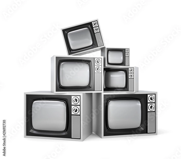 Obraz Heap of Retro TV