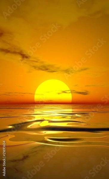 Obraz coucher de soleil