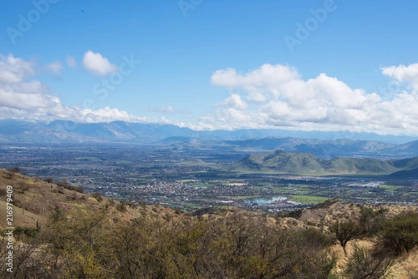 Obraz Valley from a high point