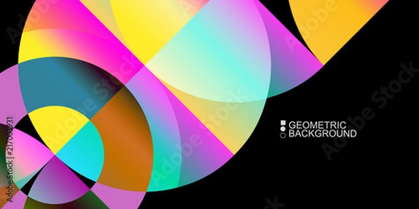 Obraz Geometric colorful abstract background