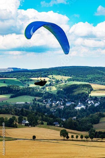 Obraz Paragliding in the Ore Mountains