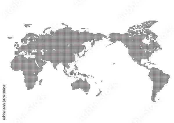 Obraz 世界地図ドット