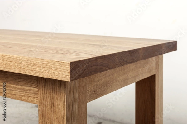 Fototapeta oak solid wood table  