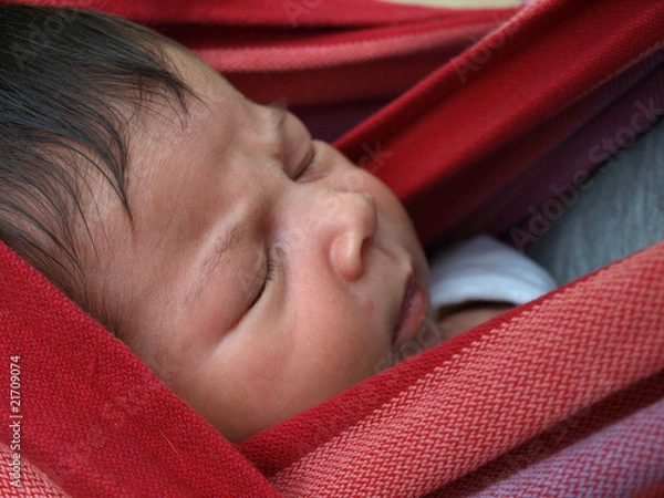 Obraz écharpe porte bébé