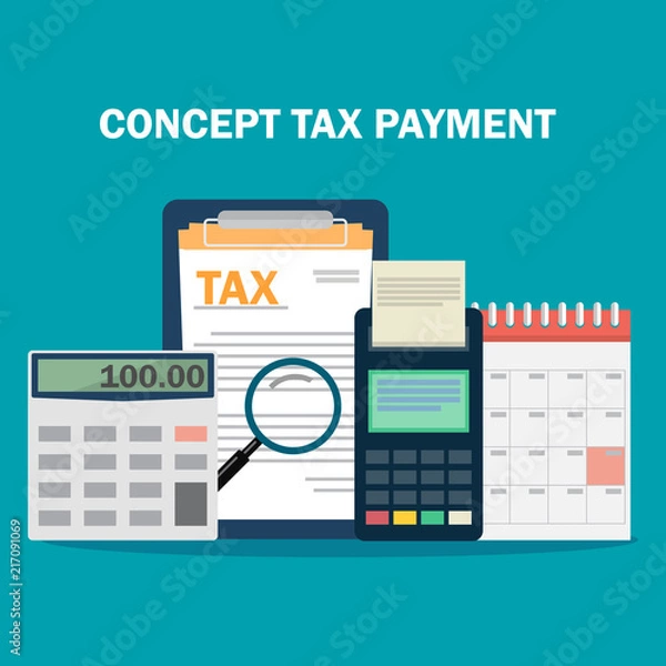 Obraz Concept tax payment.