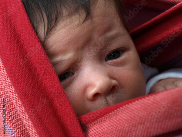 Obraz écharpe porte bébé