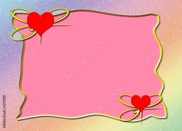Fototapeta valentines frame