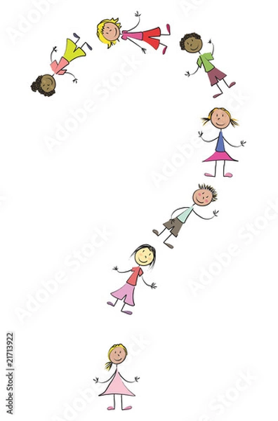 Obraz enfants question