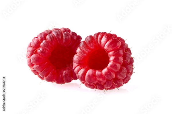Obraz Raspberries Isolated on White Background
