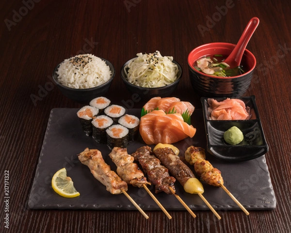 Obraz Sushi Menu Plate