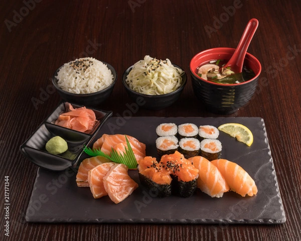 Obraz Sushi Menu Plate