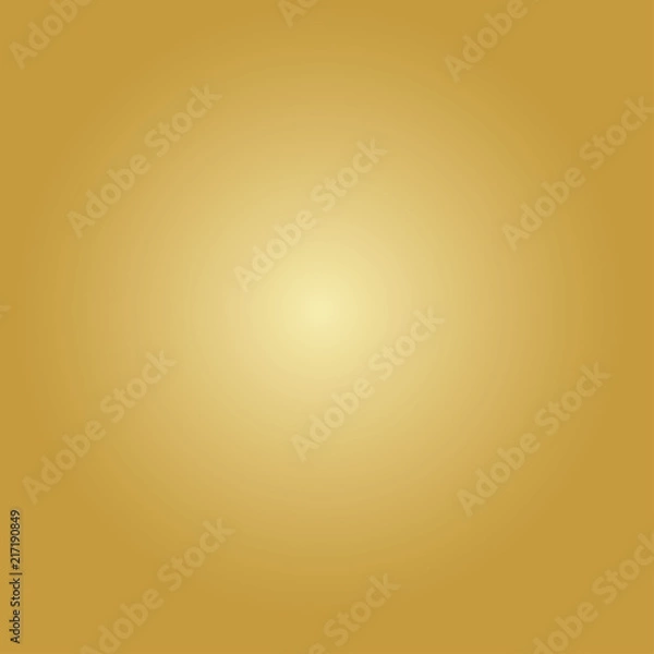 Obraz Golden gradient background. Radial gradient. Yellow and white