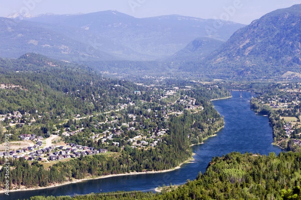 Obraz Castlegar Columbia River Landscape