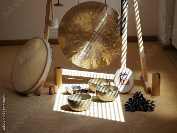 Fototapeta Sound healing instruments