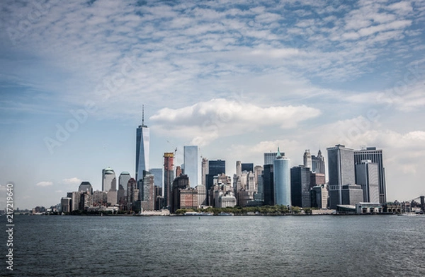 Obraz New York city sunset panorama 