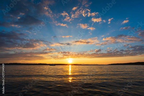 Obraz Sunset over Torch Lake in northern Michigan
